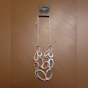 NWT ShagWear Silver Statement Necklace